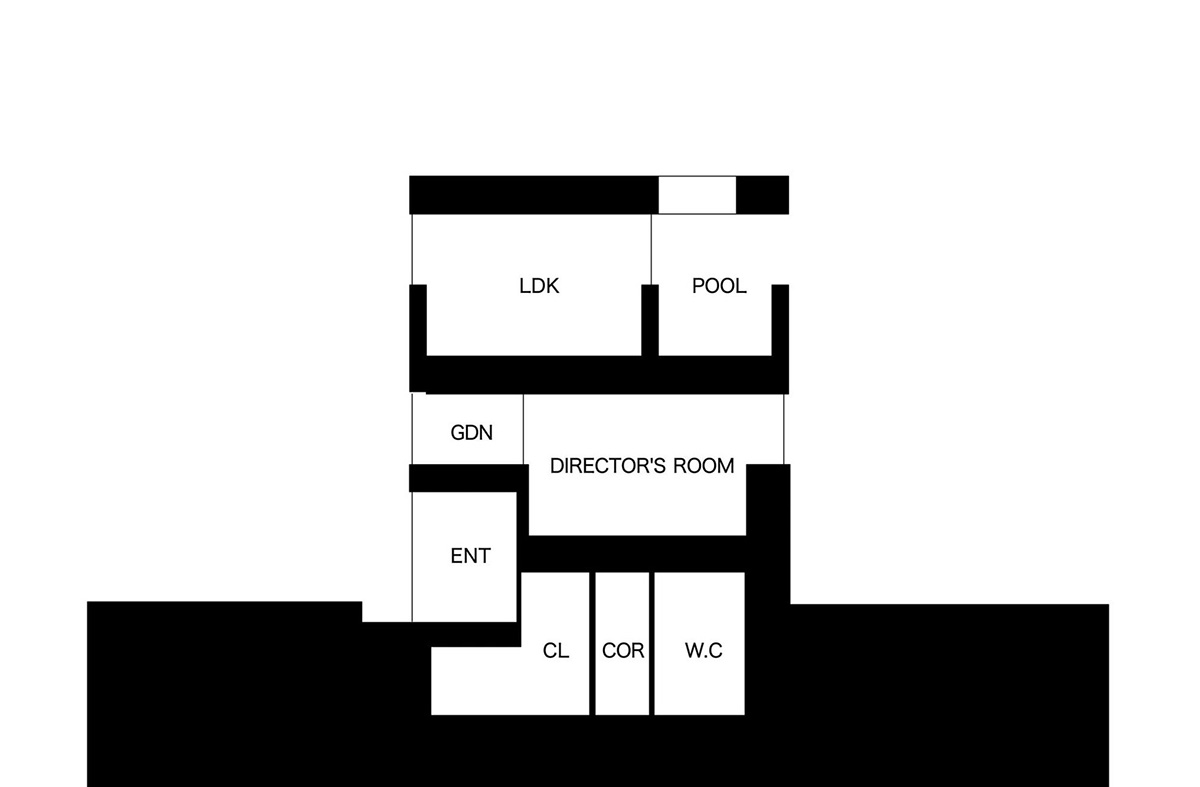 Casting moulds form this fluid private residence and dental clinic designed by N MAEDA ATELIER