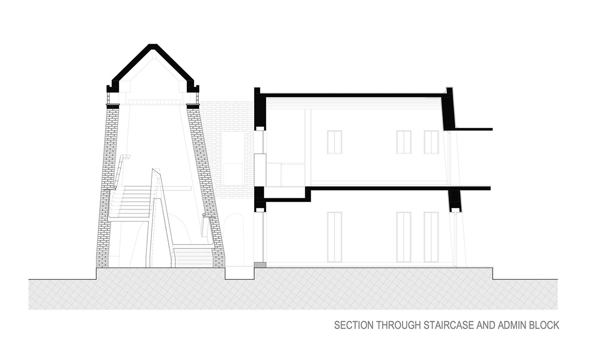 A school built from tilted brick vaults evoke a child's freedom in India