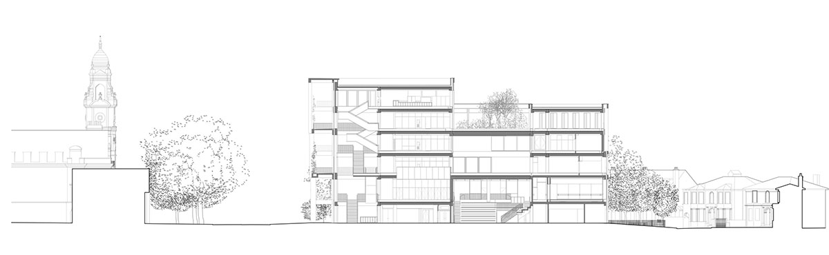 Grafton Architects' colonnaded Town House acts as 