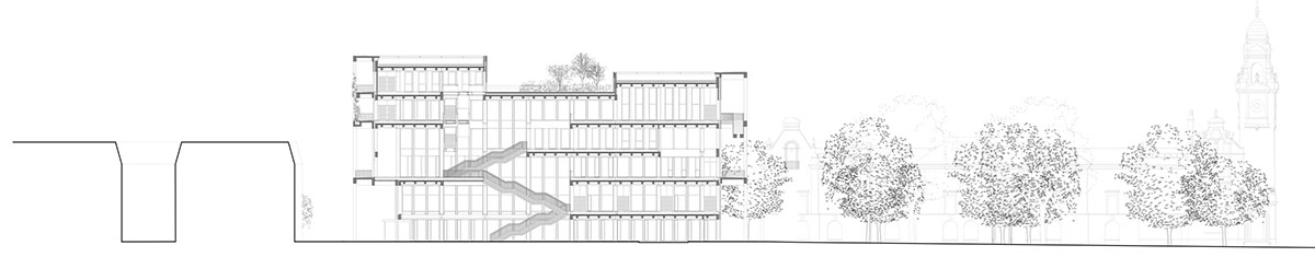 Grafton Architects' colonnaded Town House acts as 