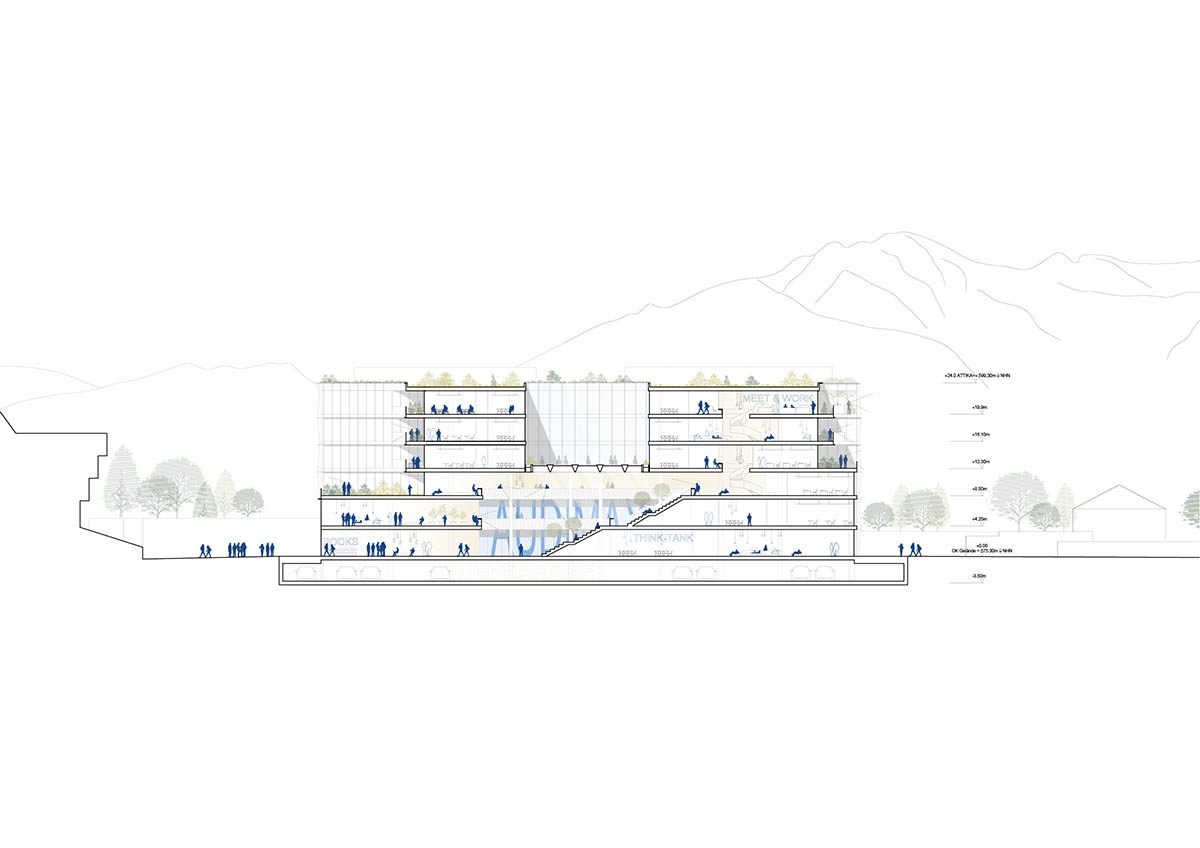 Henning Larsen wins competition to design prestigious university campus in the heart of Innsbruck