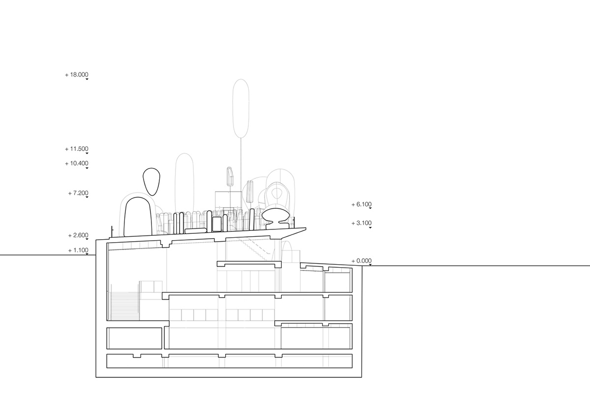 SKNYPL Reinterprets Korean Garden With Many Inflatables ETFE in Seoul