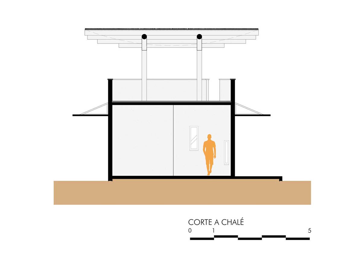 Lins Arquitetos Associados built village comprised of circular chalets overlooking coconut groves 