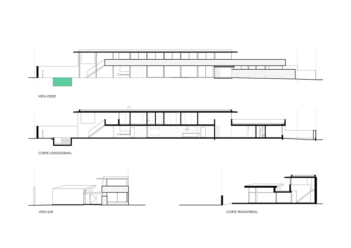 Estudio Pablo Gagliardo's Casa CA shows how to take advantages of a longitudinal land in Argentina
