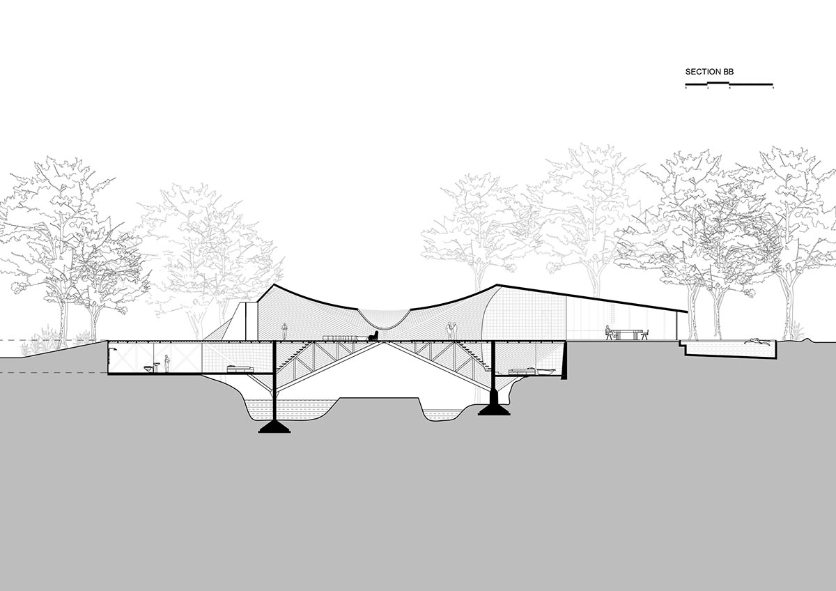 The bridge that became a house and resembled a cocoon in Karjat, designed by Wallmakers