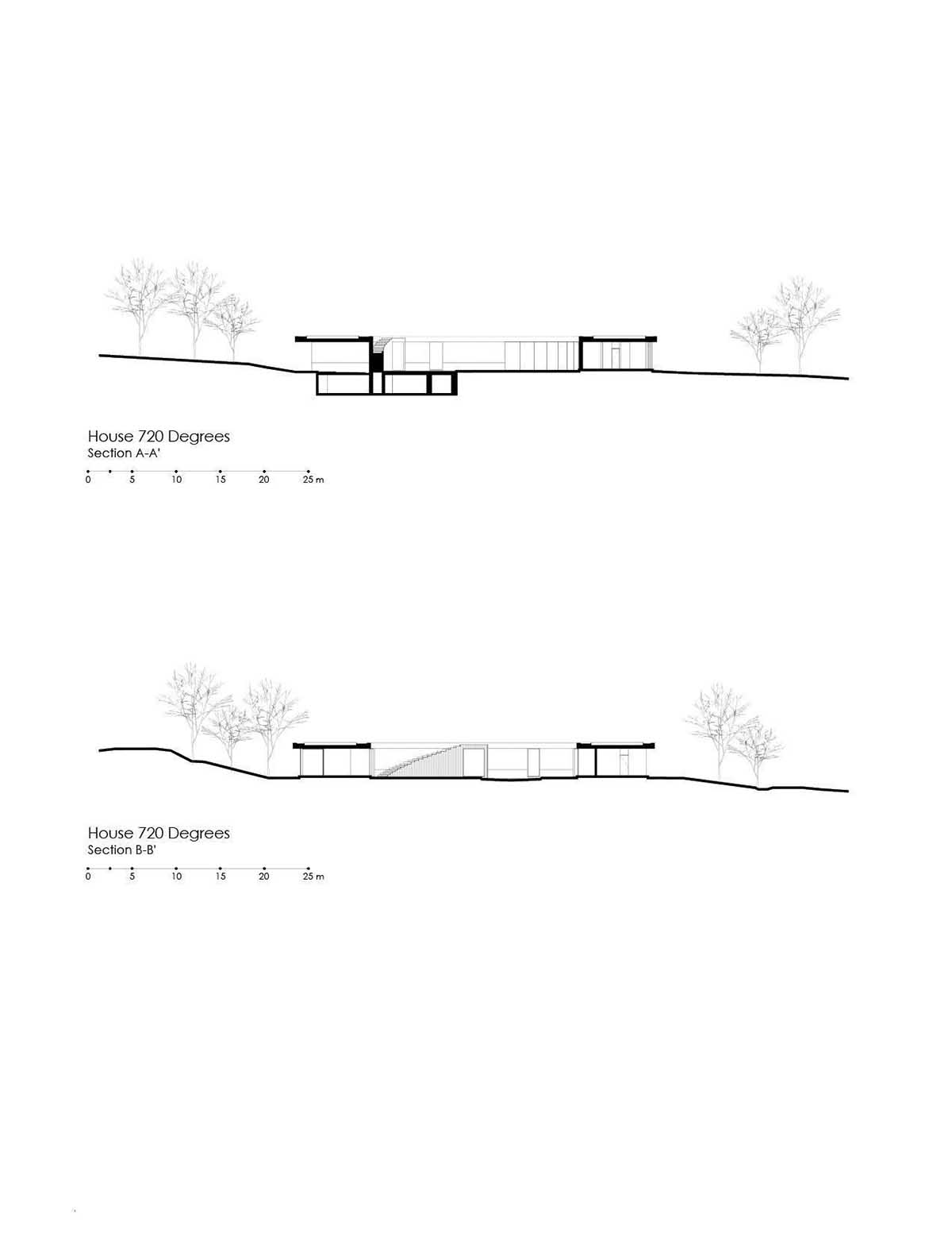 Fernanda Canales creates a circular home framing a mountain and a volcano in Mexico