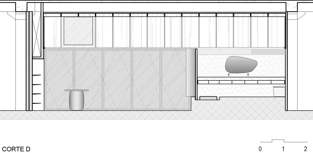 Organic shapes and bulbous furnitures form interiors of Olaria House by NJ+ Arquitetos Associados 