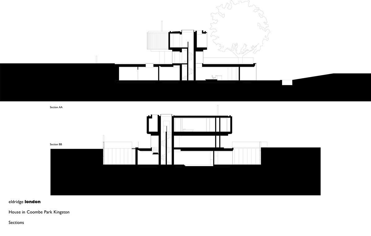 Elegant details and trefoil-shaped garden form this family house by Eldridge London in Coombe Park