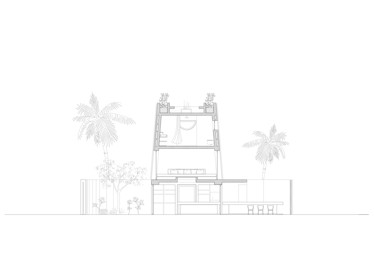 Atelier Matteo Arnone adds spacious brick tower to holiday home in Brazilian forest