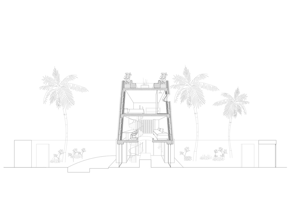 Atelier Matteo Arnone adds spacious brick tower to holiday home in Brazilian forest