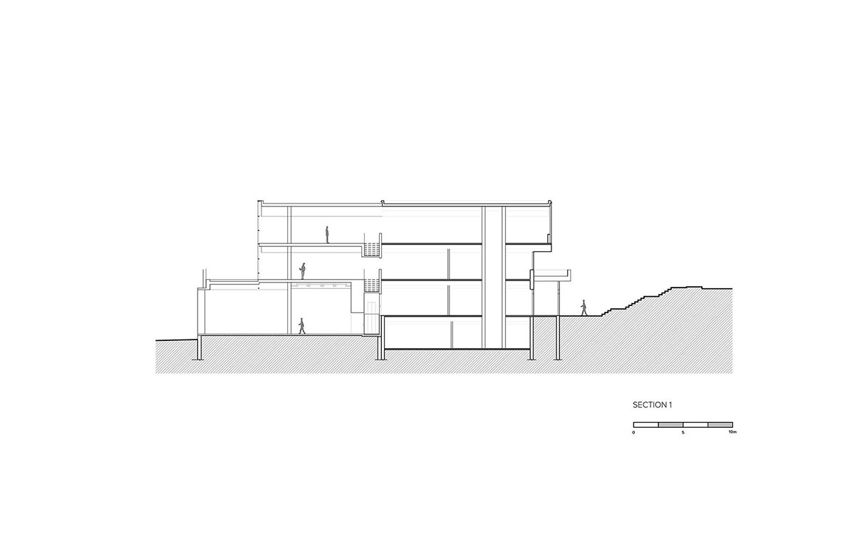 Whitish glass library designed by ACDF Architecture acts as a white floating volume in Quebec