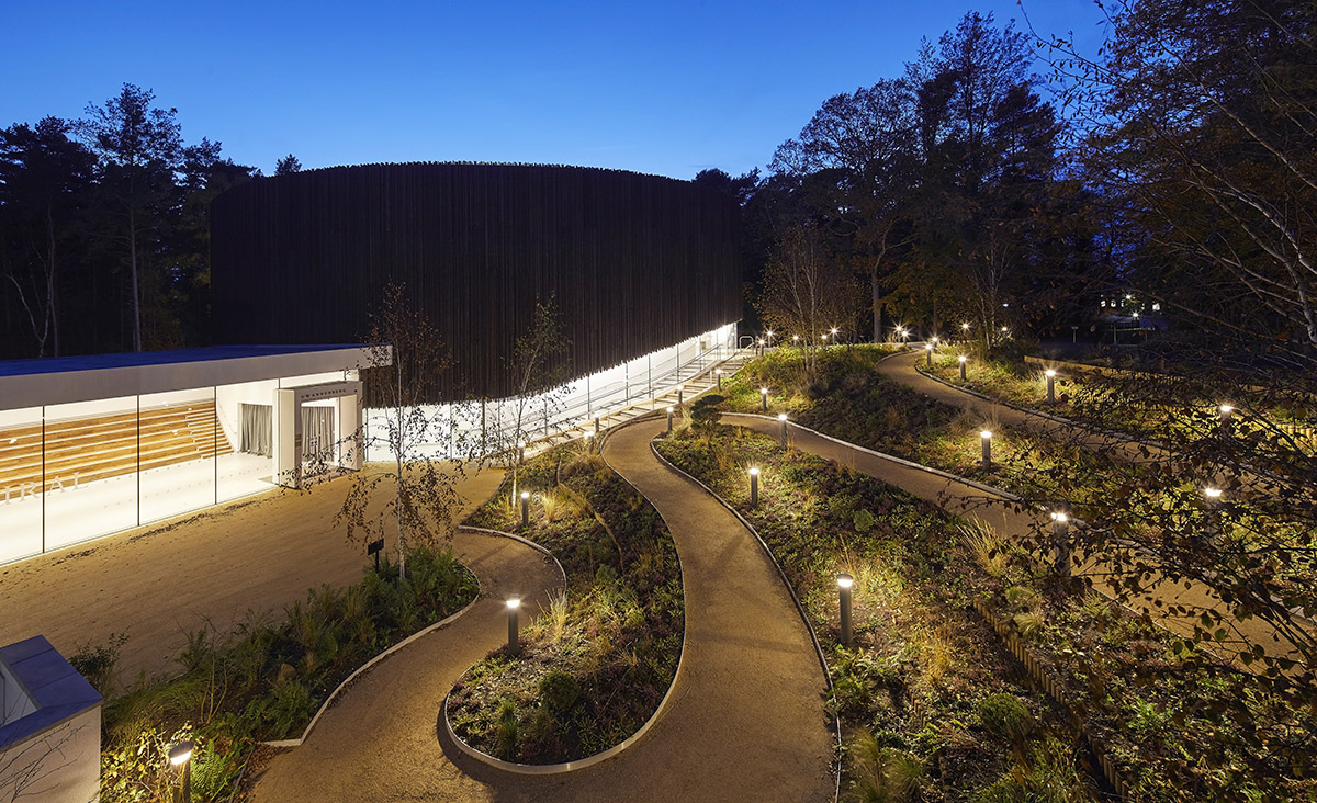 Studio Seilern Architects' circular shaped performing arts centre opened at Wellington College