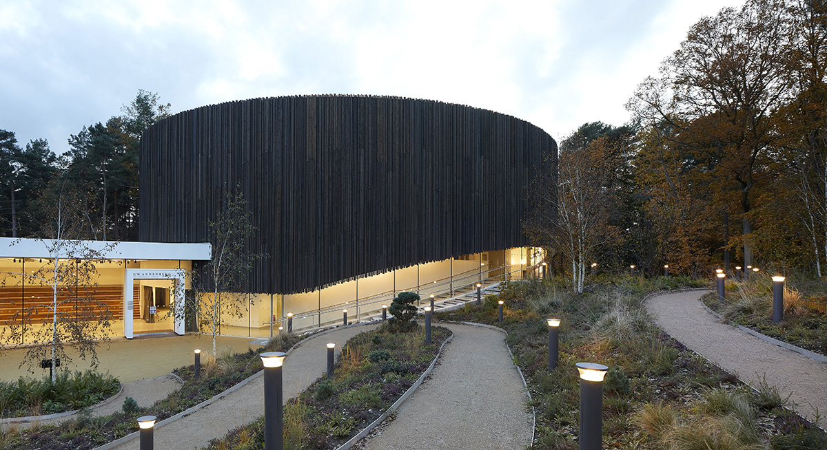Studio Seilern Architects' circular shaped performing arts centre opened at Wellington College