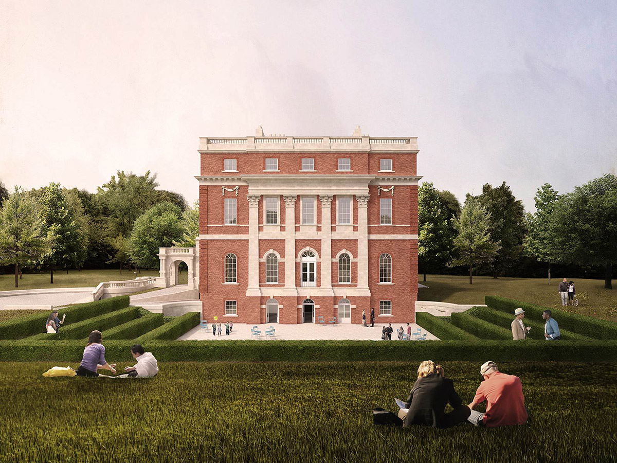 AL_A, DS + R and Sam Jacob Studio among shortlist for restoration and rebuilding of Clandon Park