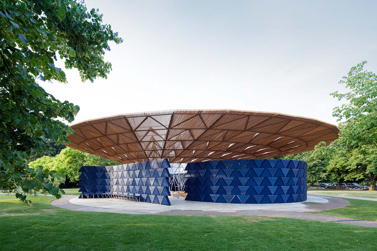 Francis Kéré’s tree-inspired Serpentine Pavilion opened in London’s Kensington Gardens