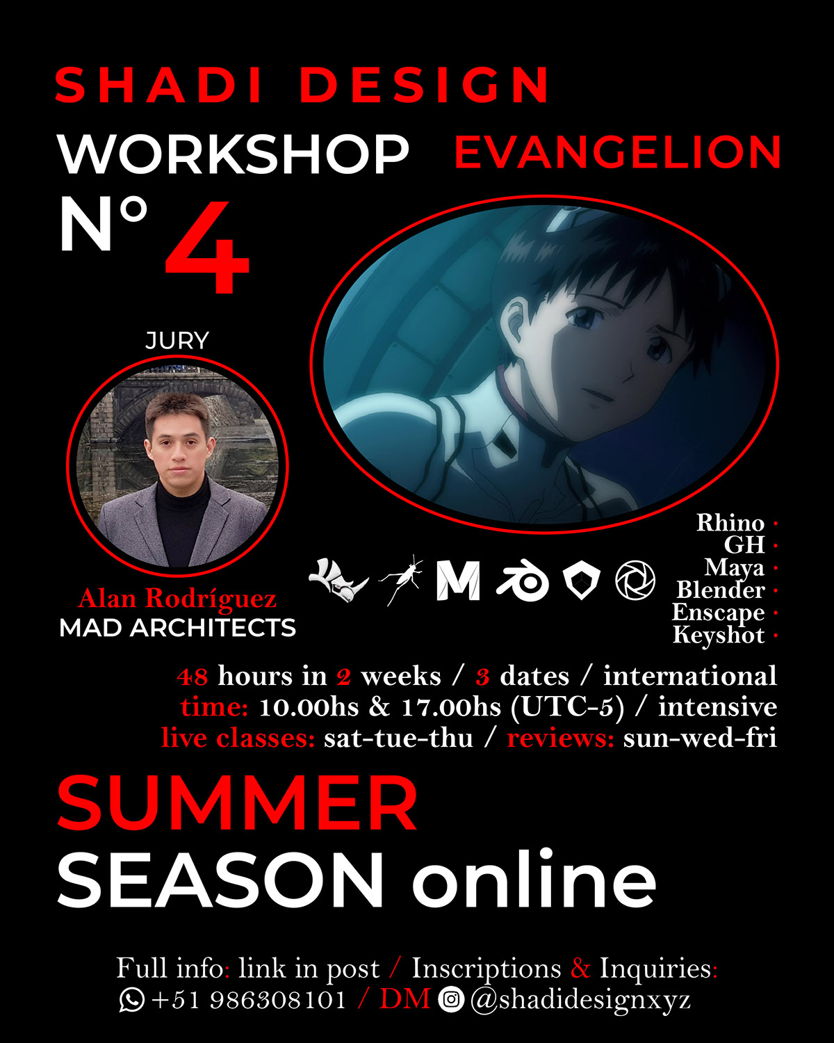 International Design Workshop 4 · Evangelion by Shadi Design between 11 January - 6 March