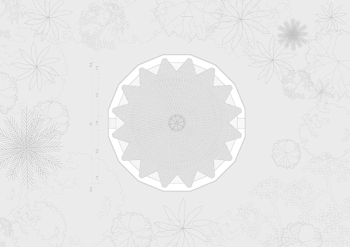 Birds' wings inform bamboo temple nestled in the Brazilian forest