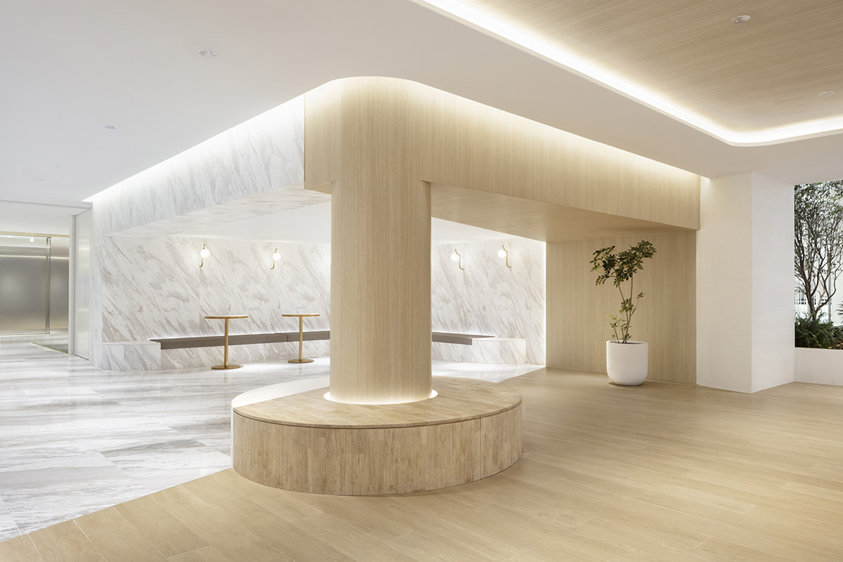 Nendo revives old Shanghai Times Square with aluminum screen that percolates on the facade