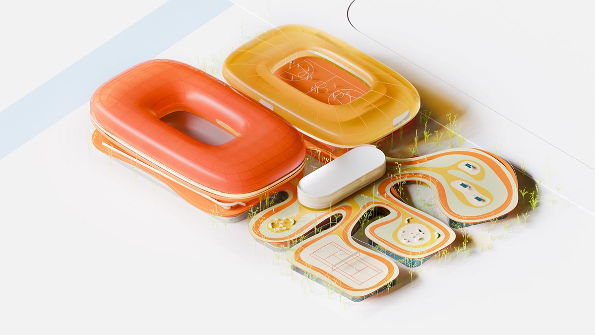 Selgascano unveils its proposal for pavilion-like sports center wrapped by ETFE membrane