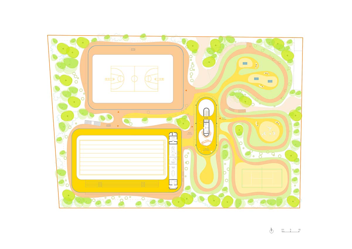 Selgascano unveils its proposal for pavilion-like sports center wrapped by ETFE membrane