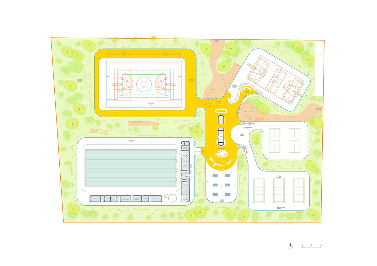 Selgascano unveils its proposal for pavilion-like sports center wrapped by ETFE membrane