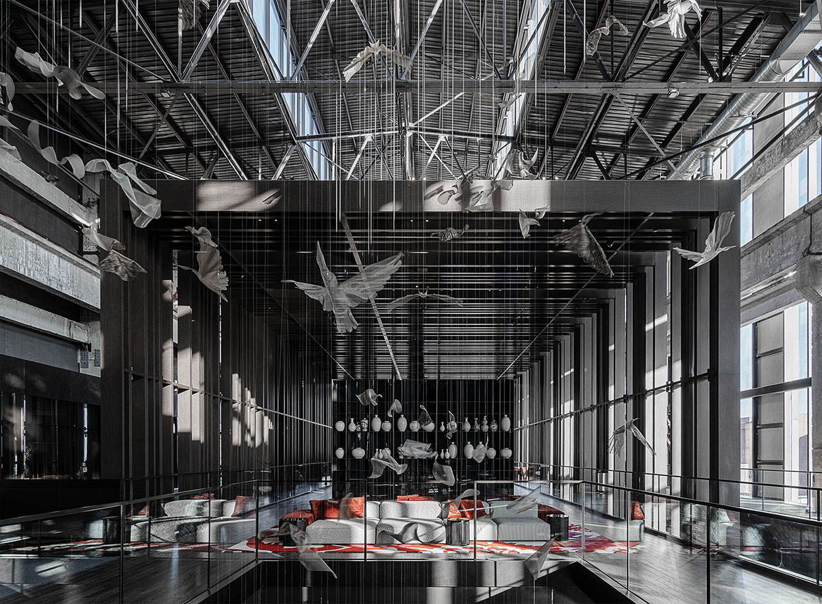 Lissoni & Partners converts abandoned building into a hotel by using industrial elements in Beijing 