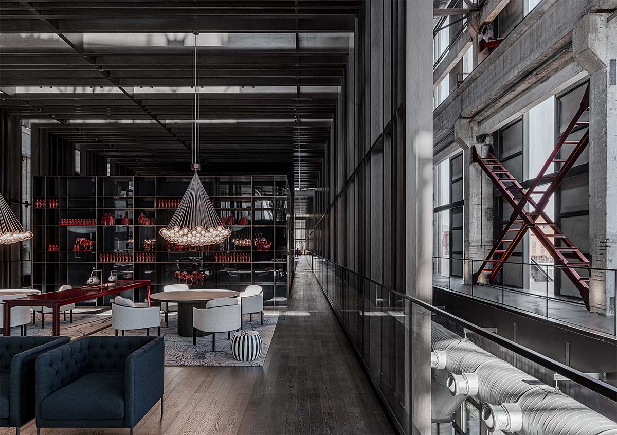 Lissoni & Partners converts abandoned building into a hotel by using industrial elements in Beijing 