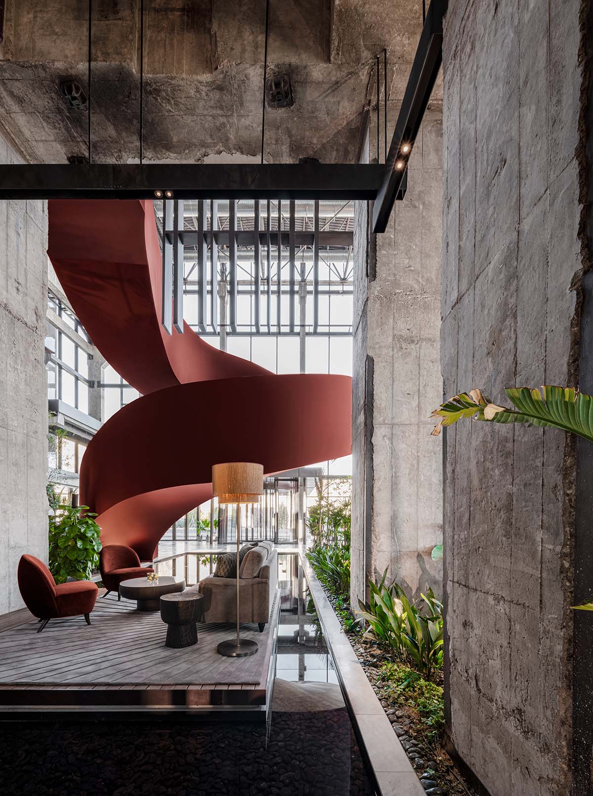 Lissoni & Partners converts abandoned building into a hotel by using industrial elements in Beijing 