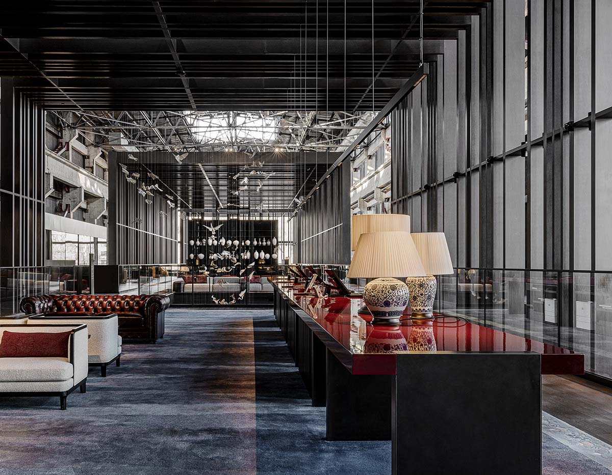 Lissoni & Partners converts abandoned building into a hotel by using industrial elements in Beijing 