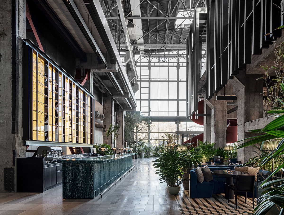 Lissoni & Partners converts abandoned building into a hotel by using industrial elements in Beijing 