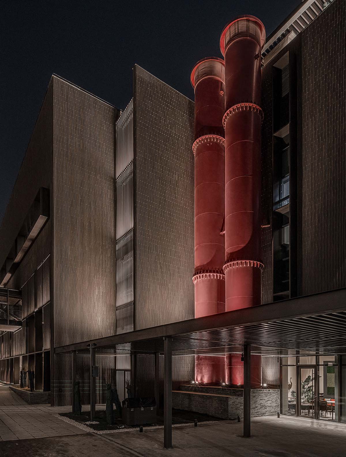 Lissoni & Partners converts abandoned building into a hotel by using industrial elements in Beijing 