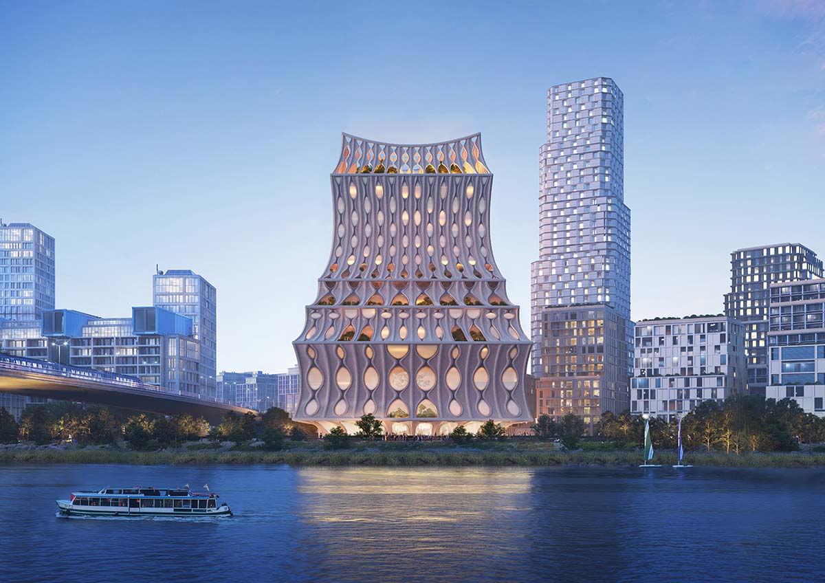 Heatherwick Studio unveils Urban Reef, a new urban landmark on Rotterdam's waterfront district