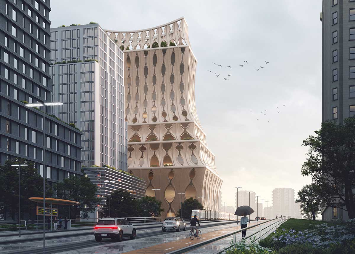 Heatherwick Studio unveils Urban Reef, a new urban landmark on Rotterdam's waterfront district