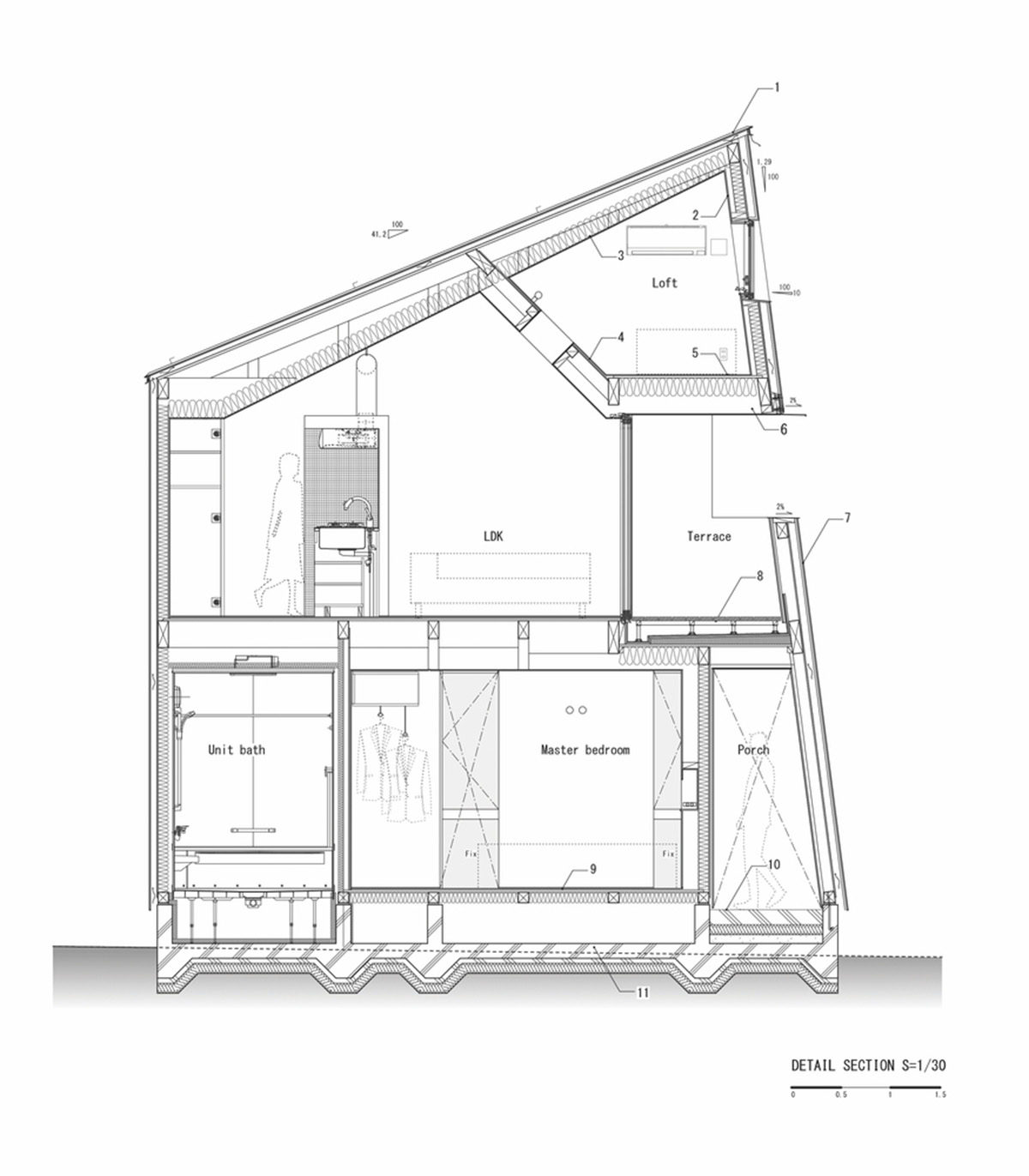 Takeru Shoji creates giant slit to reflect daily atmosphere of this house on corner plot of Japan