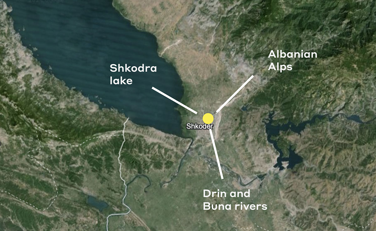 Selgascano and FRPO win competition for Rozafa Tower featuring a cracked colorful facade