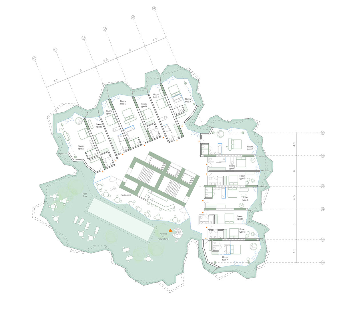 Selgascano and FRPO win competition for Rozafa Tower featuring a cracked colorful facade