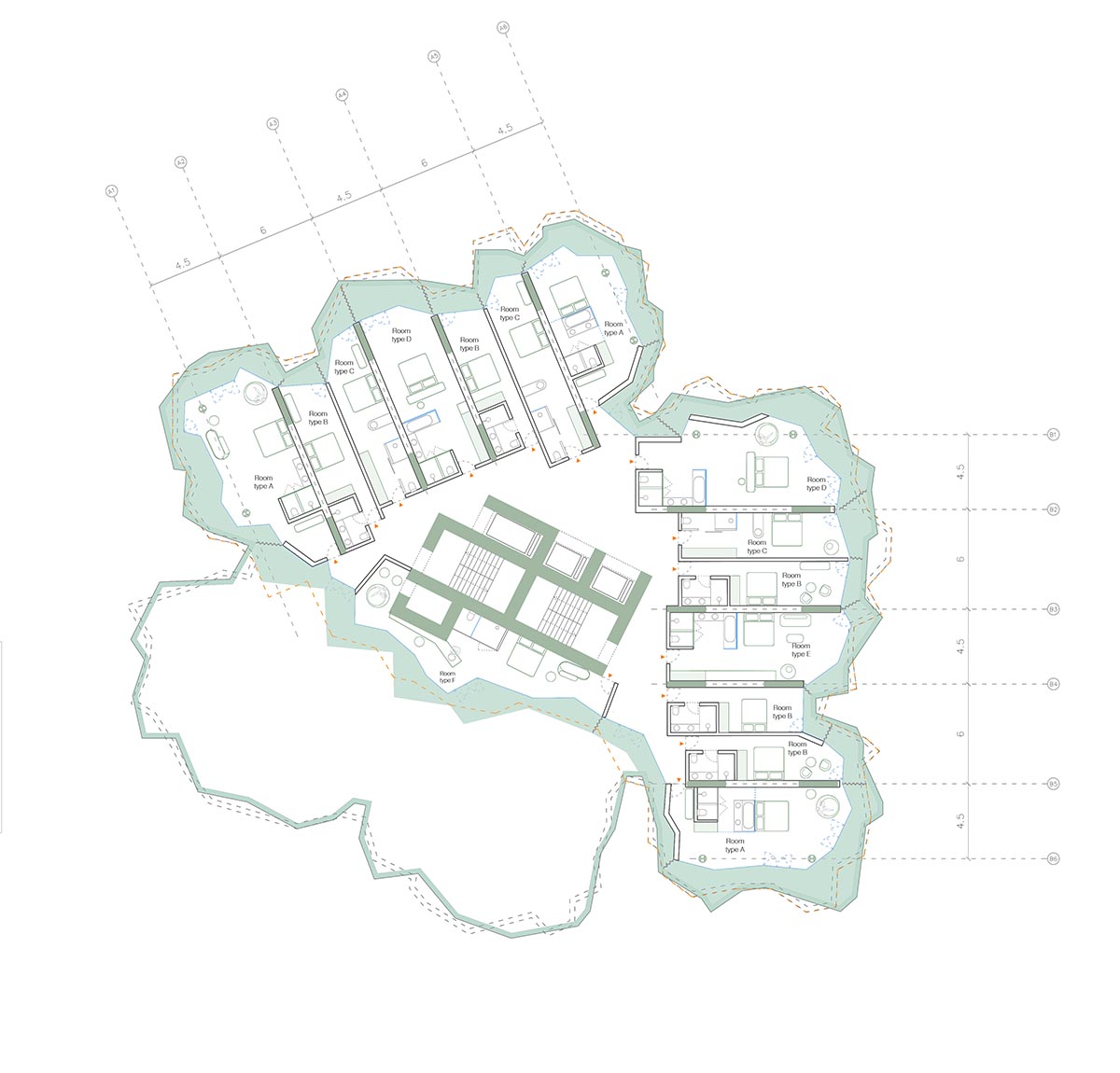 Selgascano and FRPO win competition for Rozafa Tower featuring a cracked colorful facade
