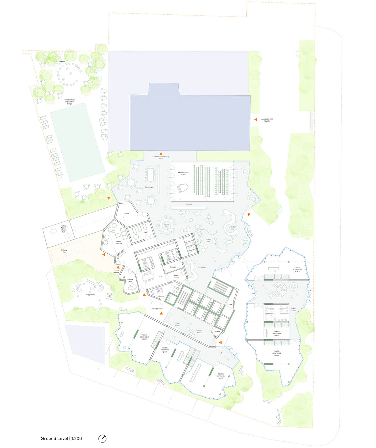Selgascano and FRPO win competition for Rozafa Tower featuring a cracked colorful facade