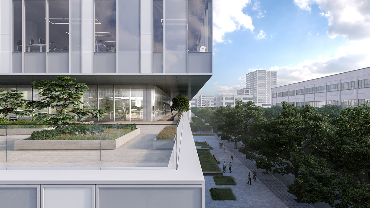 Construction work started on SHL’s splitted-volume CaoHeJing Guigu Creative Headquarters in Shanghai