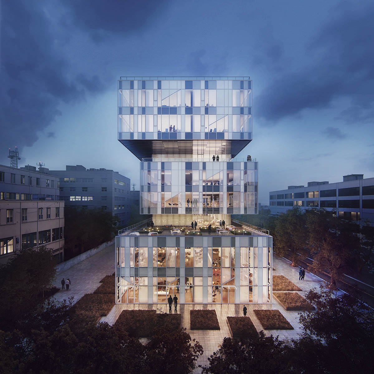 Construction work started on SHL’s splitted-volume CaoHeJing Guigu Creative Headquarters in Shanghai