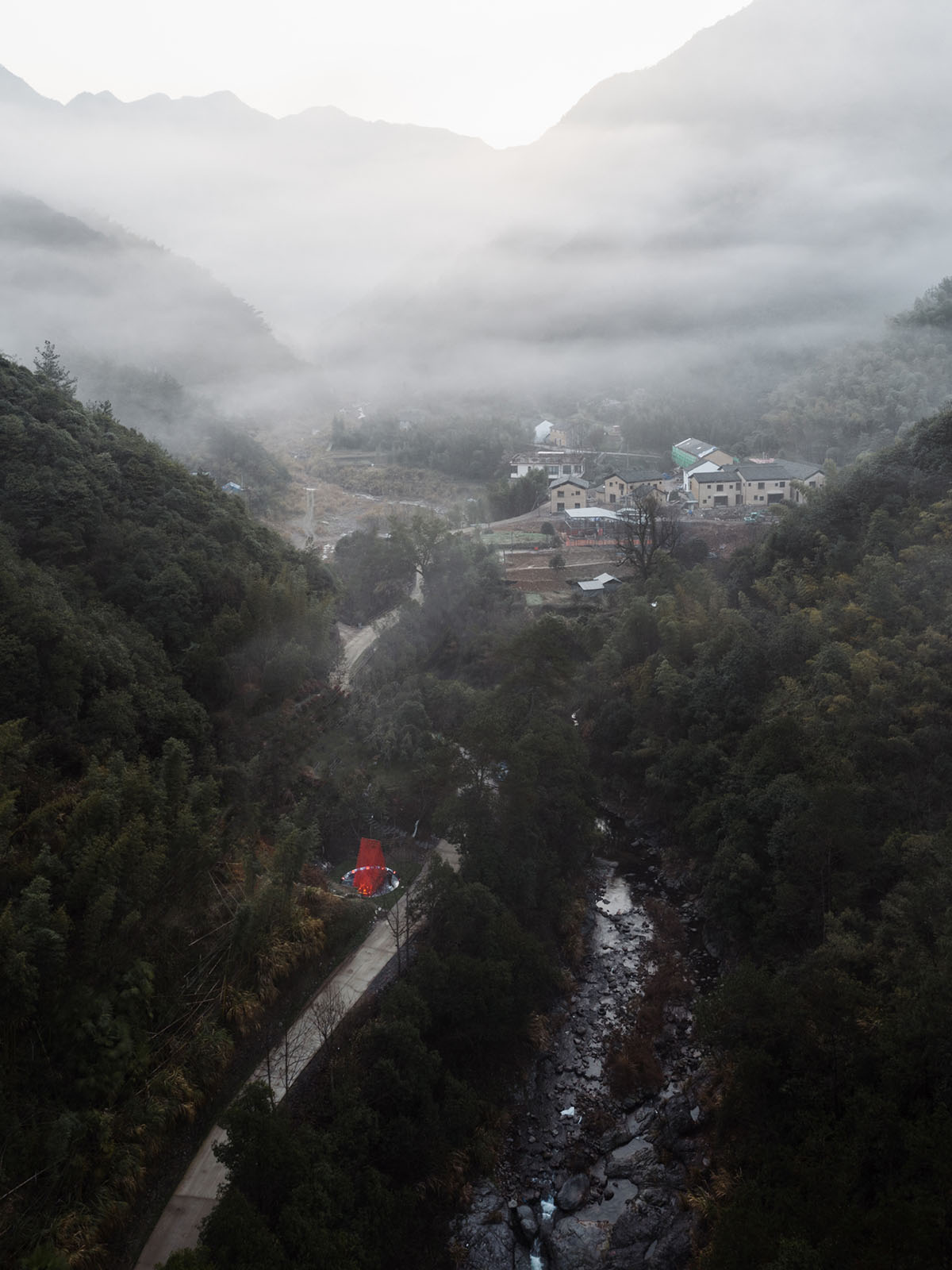 Wutopia Lab designs China's first all carbon-fiber installation in the rural area of Zhejiang