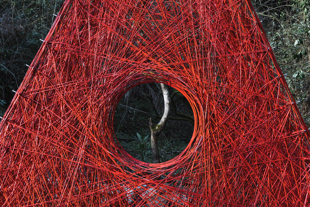 Wutopia Lab designs China's first all carbon-fiber installation in the rural area of Zhejiang