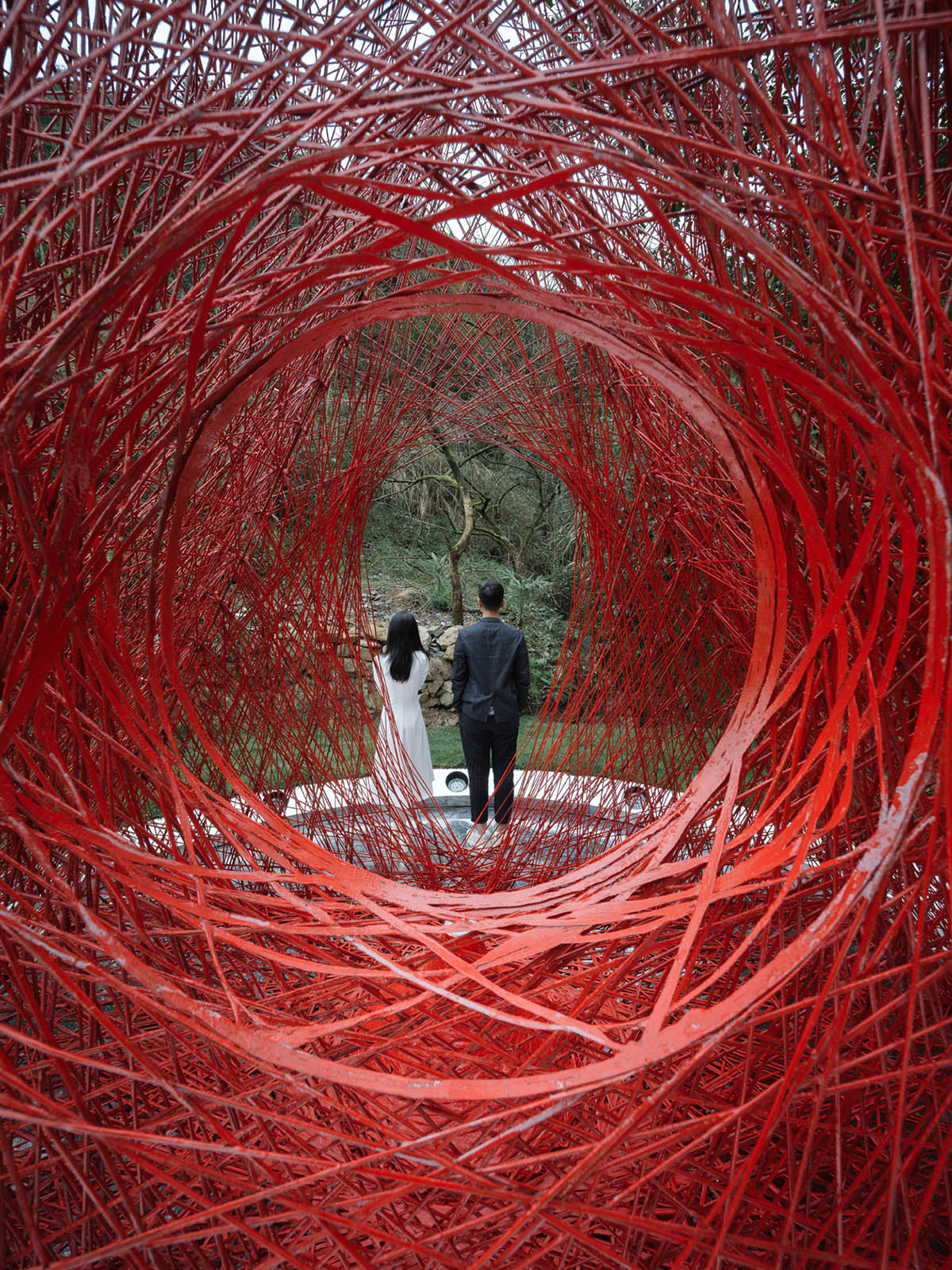 Wutopia Lab designs China's first all carbon-fiber installation in the rural area of Zhejiang