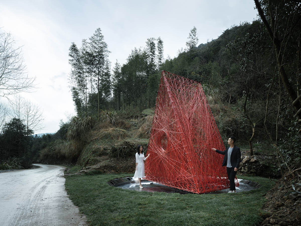 Wutopia Lab designs China's first all carbon-fiber installation in the rural area of Zhejiang