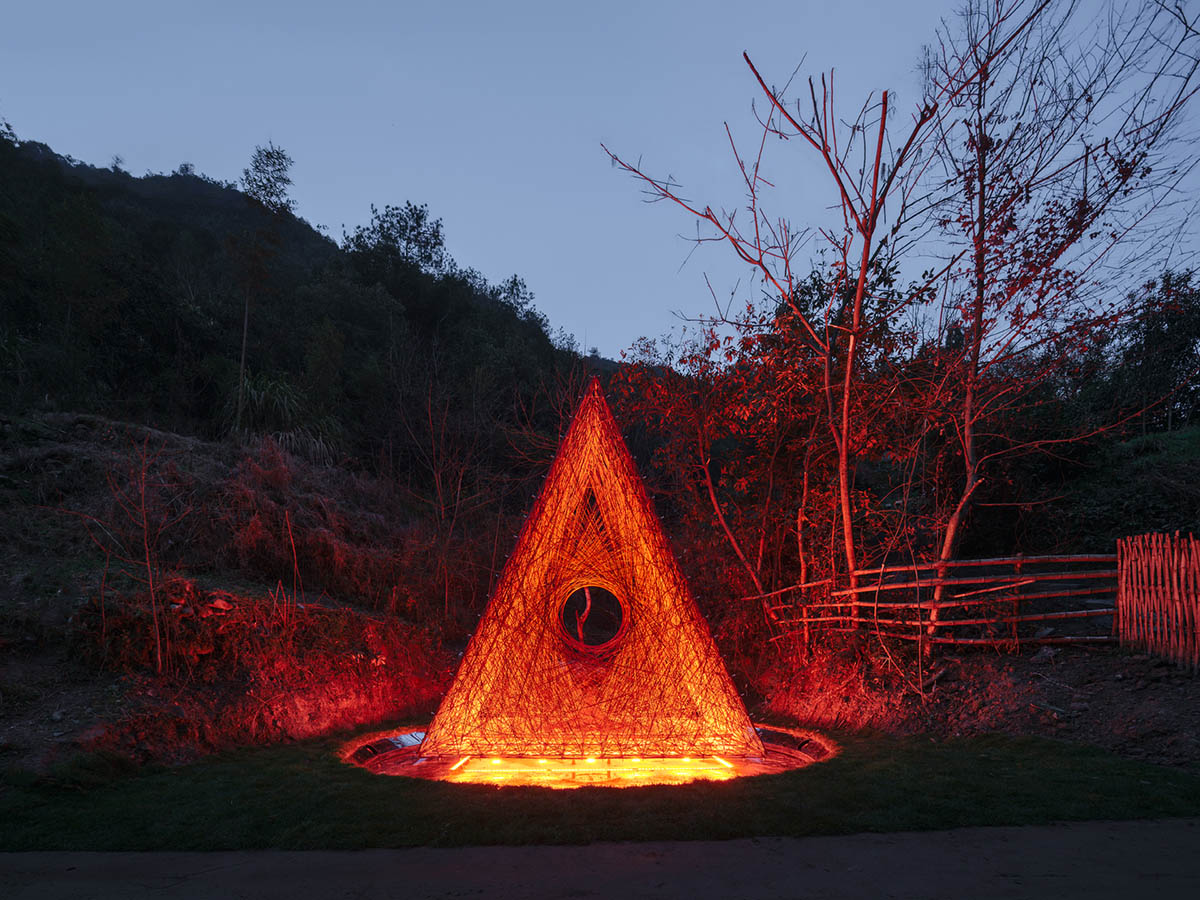 Wutopia Lab designs China's first all carbon-fiber installation in the rural area of Zhejiang