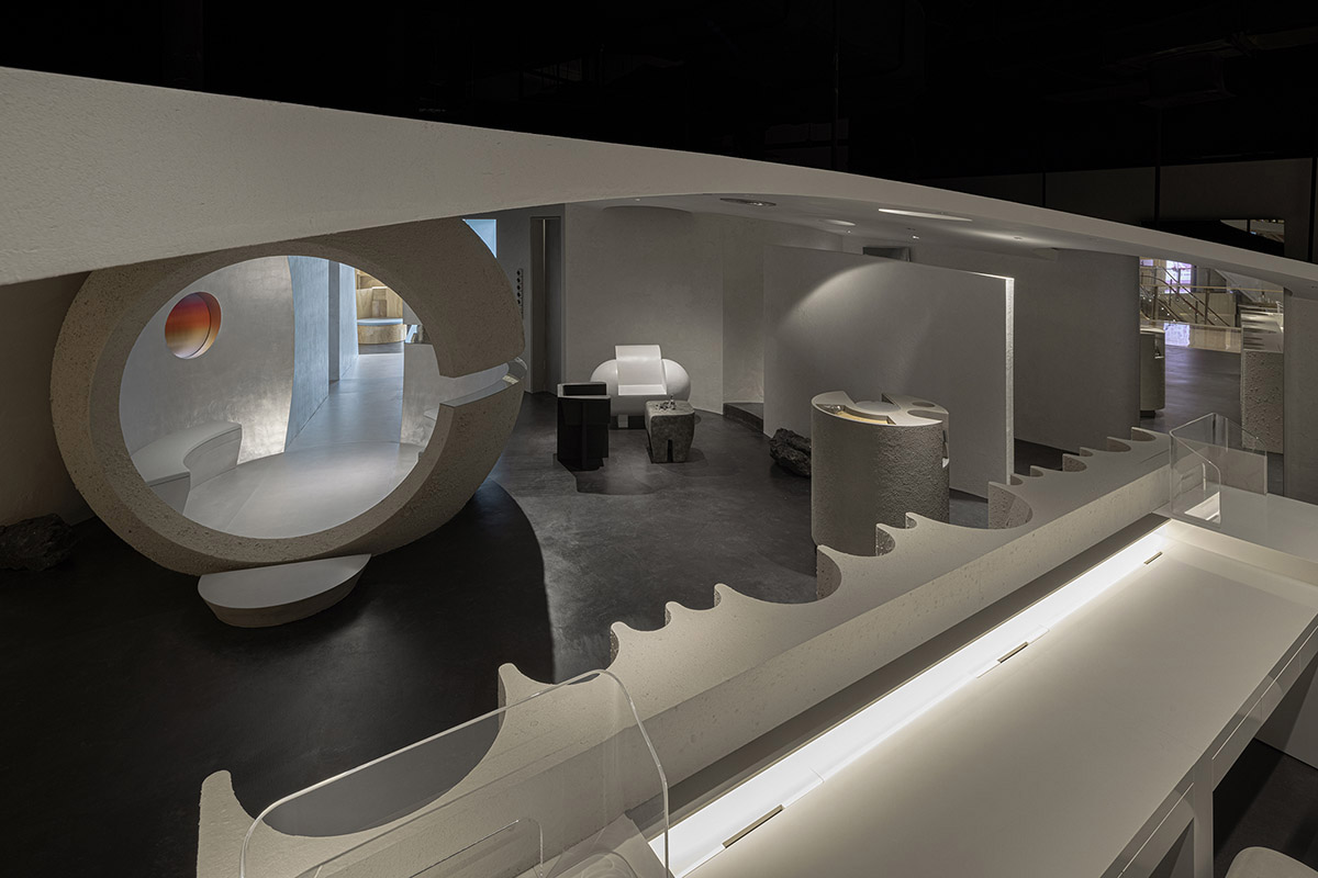 lialawlab completes retro-futuristic skincare centre in Hangzhou, China