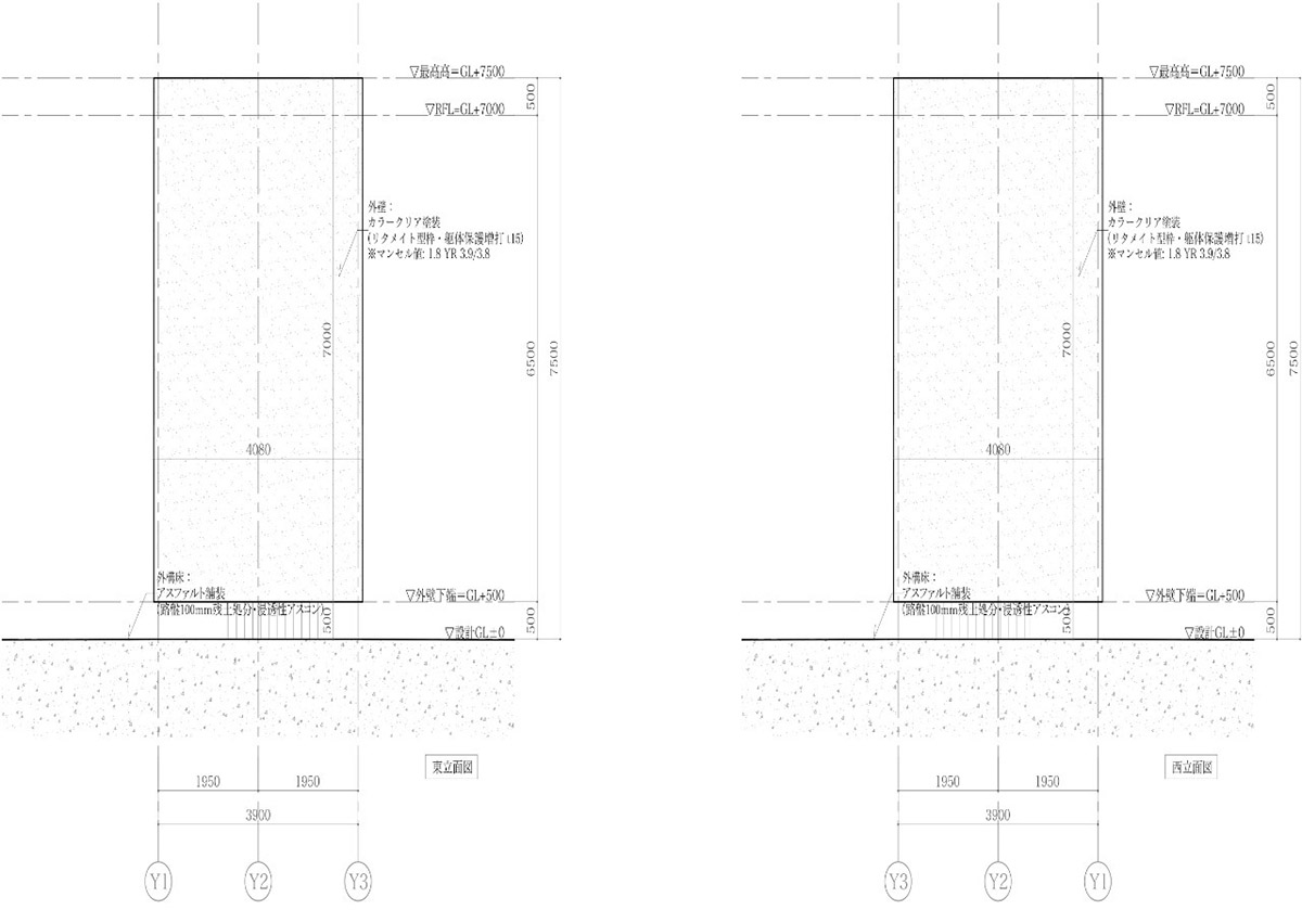 Suppose Design Office encloses public toilets with floating concrete walls in Japan