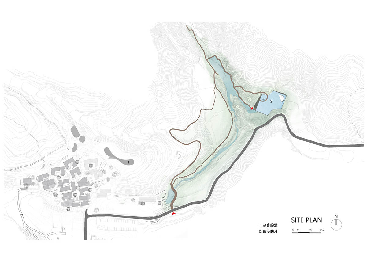 SYN Architects' ceremony hall features moon-shaped balloon that never sets in Daolang Town