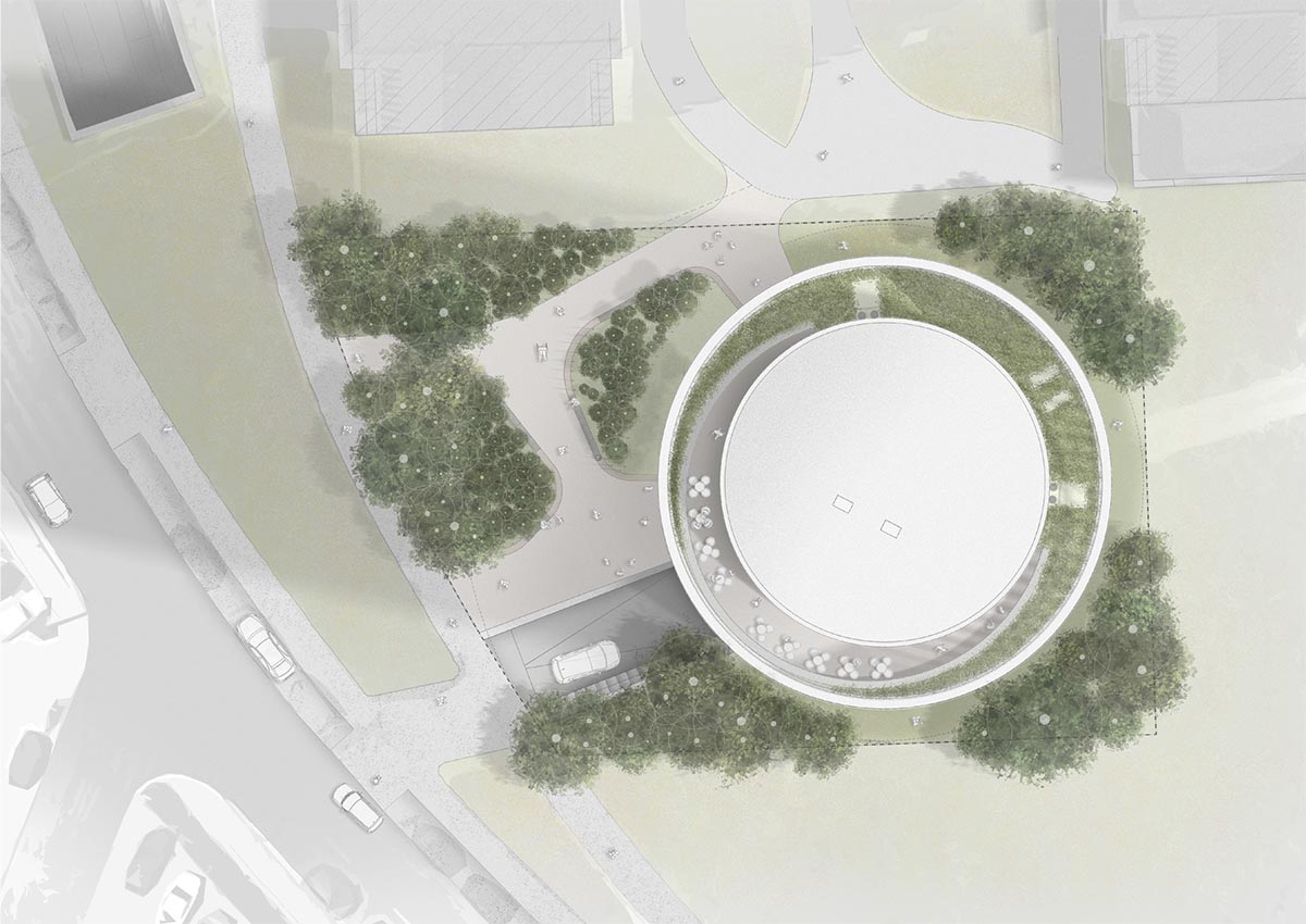 OODA completes cylindrical student housing with colonnaded skin in Porto, Portugal