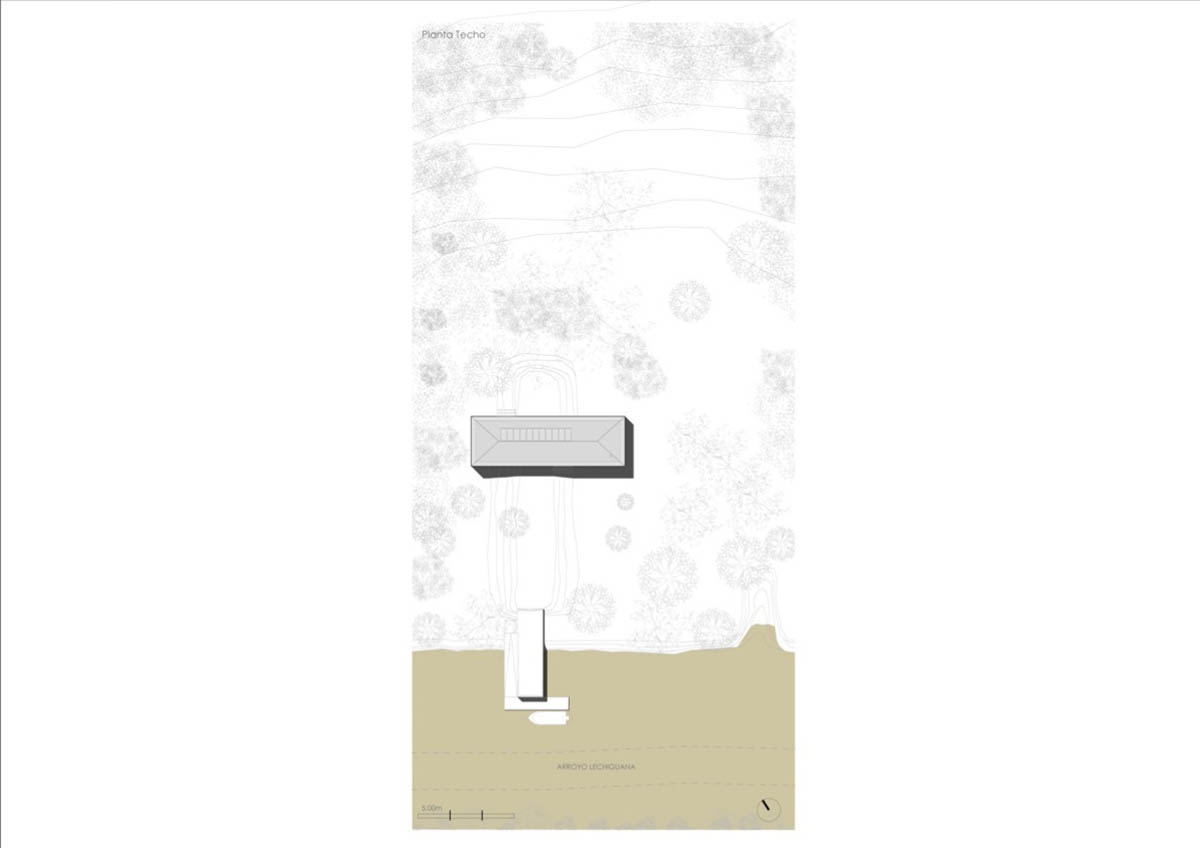 Floating Argentinean house by Mateo Gagliardo sits on a hill to resists against flooding 